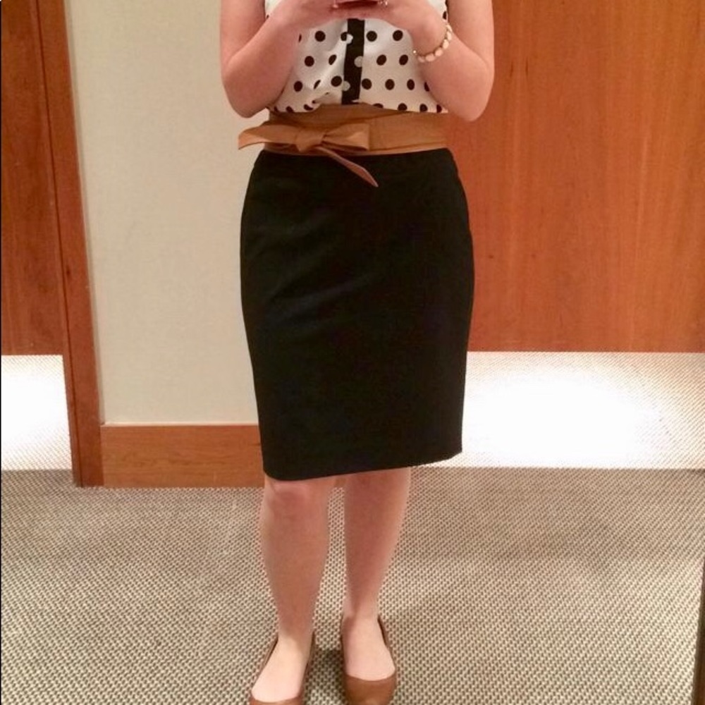 The limited black pencil skirt